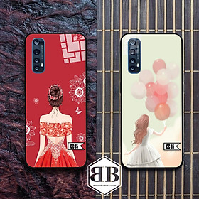 Ốp lưng kính cường lực dành cho Realme 7 hình công chúa