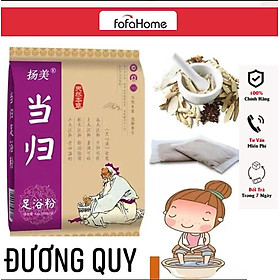 Túi 100 Gói Ngâm Chân Thảo Dược Gừng, Đương Quy, Nghệ Tay, Ngải Cứu Giúp Lưu Thông Máu, Giảm Đau Mỏi