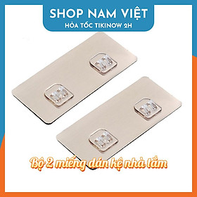 Miếng dán kệ nhà tắm, kệ góc trong suốt thay đổi vị trí mới 