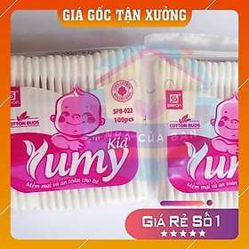 Mua Tăm bông 100 que ngoáy ráy tai Yumy Kid cho trẻ em