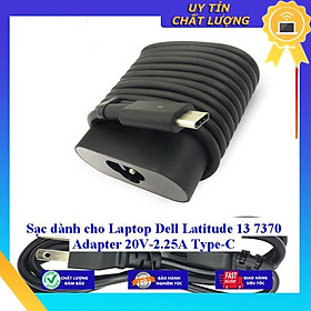 Sạc dùng cho Laptop Dell Latitude 13 7370 Adapter 20V-2.25A Type-C - Hàng Nhập Khẩu New Seal