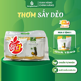 [Mua 5 tặng 1] Combo 5 túi Thơm sấy dẻo Nonglamfood túi 75g | Giảm cân, đẹp da, giữ dáng hiệu quả, ăn vặt healthy snack