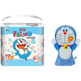 Tã Quần Goo.N Gói Siêu Đại Size L58 (9kg ~ 14kg) + Tặng Con Rối Doremon