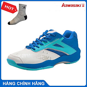 Giày cầu lông kawasaki K088 chính hãng dành cho cả nam và nữ, đế đàn hồi, chống trơn trượt - tặng tất thể thao bendu