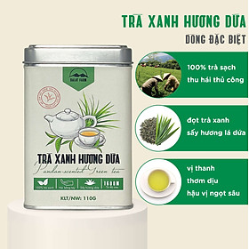 Hình ảnh Trà Xanh Hương Dứa Dalatfarm - Hộp 110Gr