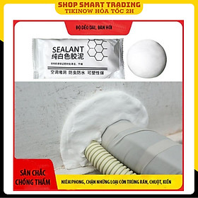 Mua Xi măng trắng dẻo chống thấm  trám tường nhà lỗ điều hòa  đường ống nước
