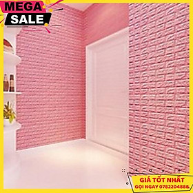 Mua Bộ 20 Xốp Dán Tường 3D Chịu Lực  Chống Nước  Chống Ẩm Mốc 70X77Cm Dt26 HồNg - Giao Hàng Toàn Quốc