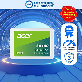Mua Ổ cứng SSD Acer SA100 SATA lll dung lượng tối đa 1.92TB tốc độ đọc tối đa 560 MB/s - Hàng chính hãng
