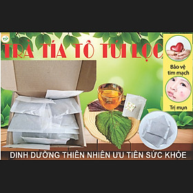 Trà tía tô túi lọc Ftaky hộp 20 túi - Hỗ trợ người GOUT, sạm nám da, viêm khớp, cảm cúm