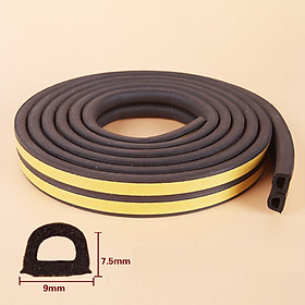 Cuộn 10 Mét Ron Dán Khung Cửa Giảm Tiếng Ồn Va Đập, Ngăn Bụi, Ngăn Côn Trùng Size 4 mm 6 mm 8 mm 10 mm - Hàng Chính Hãng