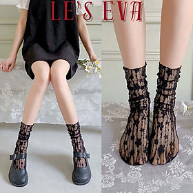 Vớ lolita cô gái nhật bản vớ ren hàn quốc retro VT01