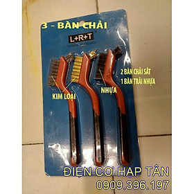 Mua bộ 3 bàn chải sắt - chà rỉ sét  đánh bóng