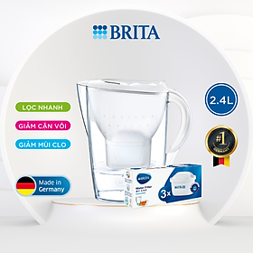 Mua Combo Bình lọc nước BRITA Marella Cool 2.4L kèm Hộp 3 lõi lọc BRITA Maxtra Plus - Hàng Chính Hãng