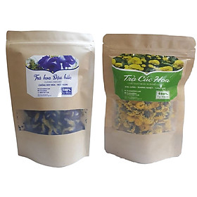 Combo Trà hoa Cúc - Trà đậu biếc cao cấp (Gói giấy tiện lợi)