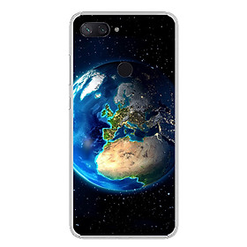 Ốp lưng dẻo cho điện thoại Xiaomi Mi 8 Lite - 0246 EARTH - Hàng Chính Hãng