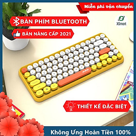Mua Bàn phím bluetooth không dây XSmart 308i cho điện thoại  máy tính bảng  laptop  pc máy tính bàn siêu CUTE  phím cực thích - Hàng Chính Hãng