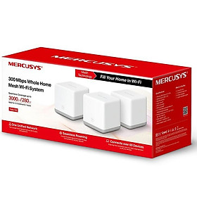 Mua Hệ Thống Phát WiFi Mesh Cho Gia Đình Tốc Độ 300Mbps Mercusys Halo S3(3-pack) - Hàng Chính Hãng