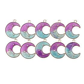 10 Pieces Lovely Star Moon Beads Pendant DIY Findings Beads