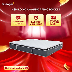 Mua Nệm lò xo cao cấp Amando Primo-pocket - Độ đàn hồi cao  tinh chất gỗ thiên nhiên  khả năng hút ẩm tốt