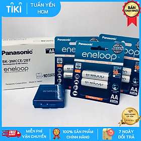 Bộ 3 vỉ (6 viên pin) pin sạc eneloop Panasonic AA 2000mAh BK-3MCCE/2B-V-Hàng chính hãng