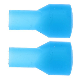 2pcs Drink Tube Bite Valve Mouthpiece for Outdoor Sports Backpack Hydration Pack Water Bladder Blue/ Black