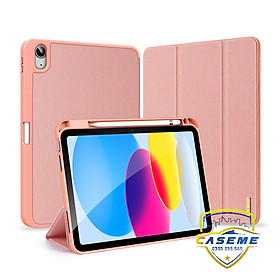 Bao da dành cho iPad Gen 10 2022 10.9 inch hiệu Dux Ducis Domo có khay để bút, bảo vệ camera, chống sốc, cao cấp - Hàng nhập khẩu