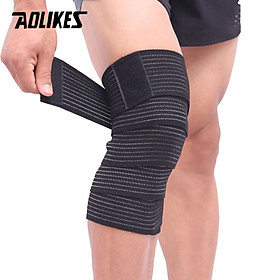 Băng bảo vệ đầu gối AOLIKES A-1516 chất liệu đàn hồi thoáng khí chơi thể thao sport knee protector