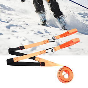 Kids Ski Training Harness Ski Training Belt Snowboard Safety Belt Beginner with Hook and Buckle Secure Connection Portable Ski Trainer Strap