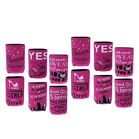 12pcs Can Holder Cooler Stubby Beer Chilling Cosy Insulator Hen Night Party