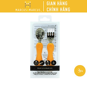 Bộ thìa nĩa ăn dặm cho bé Easy Grip Marcus & Marcus, từ 3 tuổi