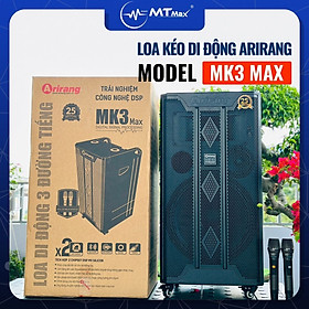 Loa Di Động Arirang MK3 Max 3 Đường Tiếng Công Suất 350W, Bass 40 Kèm 2 Micro Cao Cấp hàng chính hãng