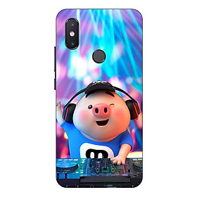 Ốp lưng điện thoại Xiaomi Mi 8 SE hình Heo Con Làm DJ - Hàng chính hãng