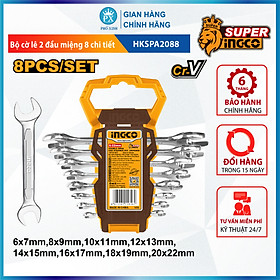 Mua Bộ cờ lê 2 đầu vòng 8 chi tiết INGCO HKSPA3088 6-22mm