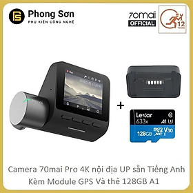 Mua Combo Camera Hành Trình Xiaomi 70mai Dash Camera Pro + Module GPS hiển thị ADS - Bản Nội Địa Chuyển Sang Tiếng Anh