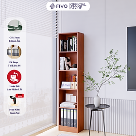 Mua Kệ Sách Gỗ Đứng Đa Tầng Màu Nâu FB73 FIVO  Gỗ Chống Ẩm Cao Cấp  Diện Tích Rộng Rãi Để Sách A4  Các Tập Hồ Sơ Lớn