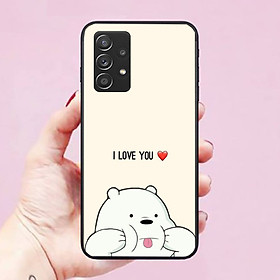 Ốp lưng điện thoại dành cho Ốp Lưng Samsung Galaxy A52-5G hình Gấu Bears Dễ Thương Mẫu 09