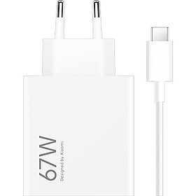 Mua Combo cốc sạc Xiaomi HyperCharge 1USB 67W + Cáp USB-A to Type-C BHR9465EU MDY-12-EH - Hàng chính hãng