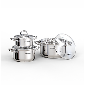 Mua Bộ Nồi Inox 5 Đáy SUNHOUSE SHG517 - Hàng Chính Hãng