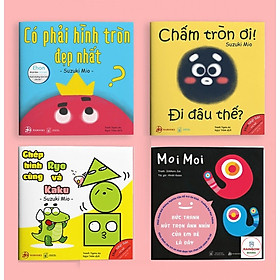 Combo Sách Ehon Moi Moi - Giúp các em bé ngừng khóc - Điều kỳ diệu của hình khối- Ehon Nhật Bản cho bé 0-6 tuổi