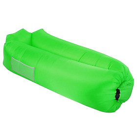 Ghế sofa ngủ bằng khí tự bơm hơi dành cho đi biển , cắm trại-Màu xanh lá