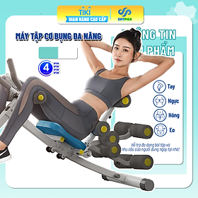Ghế Tập Bụng, Thể Lực Đa Năng - Máy Tập Bụng - Máy Tập Eo - Ghế Tập Gym,Ghế tập thể hình tại nhà gấp gọn, khung thép chịu lực - Ghế Tập Cơ Bụng Đa Năng 6 trong 1