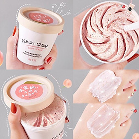 Mua Một hũ tẩy da chết body đào Heyxi Peach Clear Body Scrub 200G Senabeauty