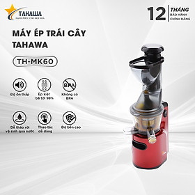 máy ép trái cây Tahawa TH-MK60 giúp máy có thể ép nguyên trái với quy trình hoàn toàn mới giúp tiết kiệm thời gian tối đa và quan trọng nhất là giữ được trọn vẹn hương vị cũng như các loại vitamin và khoáng chất.