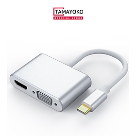Mua Hub Chuyển Đổi Type C to HMDI 4K/ VGA 1080P 60Hz- Hàng Chính Hãng Tamayoko