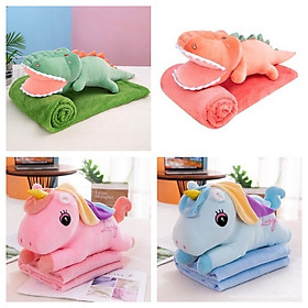 Mua Bộ chăn gối văn phòng cá sấu  ngựa pony tóc dài