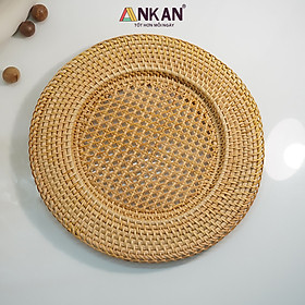 Mua Dĩa Mây Tre Tự Nhiên 33cm – Đựng Trái Cây  Bánh Kẹo  Trang Trí Bàn Ăn Quán Cafe – ANKAN
