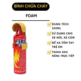 Bình Cứu Hỏa Ô Tô 500ml - Bình Chữa Cháy Mini