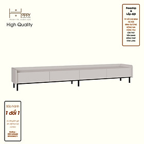 [Happy Home Furniture] LAVIA, Kệ TV 4 ngăn kéo - chân sắt, 220cm x 40cm x 34cm ( DxRxC), KTV_045