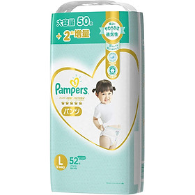 Tã/bỉm quần Pamper premium size L 52 miếng