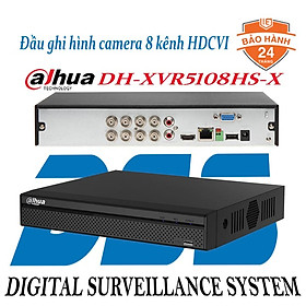 Đầu ghi hình camera 8 kênh FullHD 1080P-4KN Dahua DH-XVR5108HS-X hàng chính hãng DSS Việt Nam